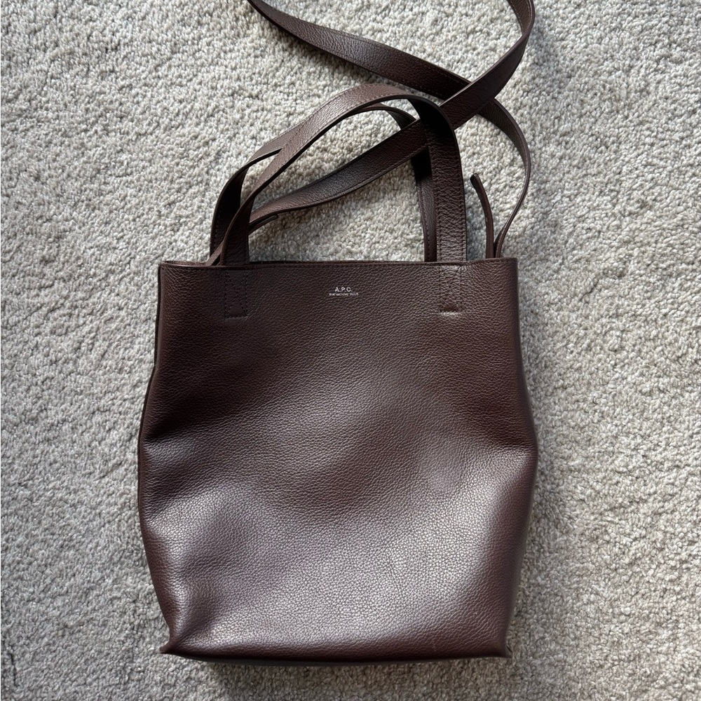 APC Maiko brown leather tote (small)